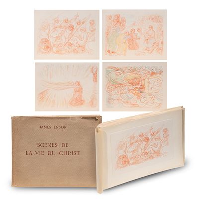 James Ensor (1860-1949), 'Scenes de la vie du Christ' (1921), No 49/275, lithograph on Van 