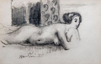 Paul Delvaux (1897-1994), 'Nu couche', pencil drawing (+) , Frame: 46 x 55 cm. (18.10 x 21.64 in.). 