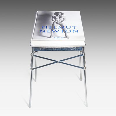 A Helmut Newton 'Sumo' book on stand, Taschen, 1999, signed and numbered. A Helmut Newton 