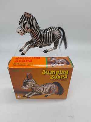 Tin plate Jumping Zebra