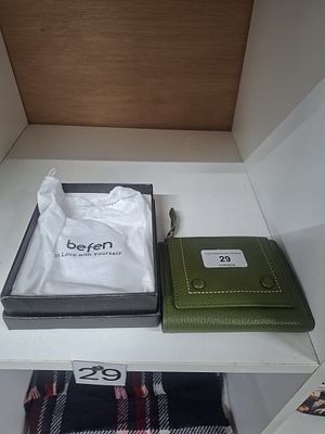 belen leathger purse - new in box and bag