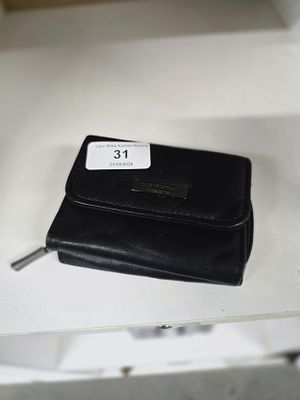 lorenz black leather purse