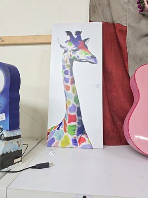 giraffe canvas print