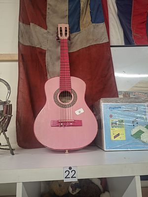 pink guitar