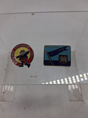 Butlins badges:- Skegness 1962, Pwllheli 1967