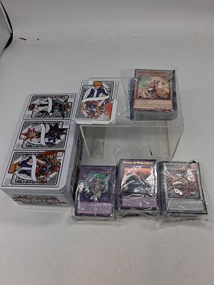 Yu-Gi-Oh Shonen Jump Tin of 140 Japanese cards mint in box.