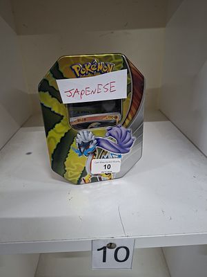 Pokemon cards in tin 140 Japanese mint con