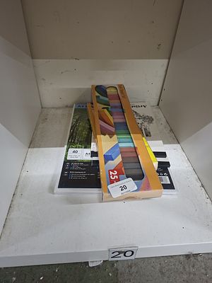 artists drawing pads - pastels + watercolours