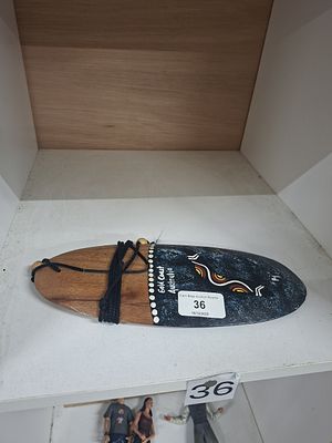 Australian aboriginal surfboard hanging ornament