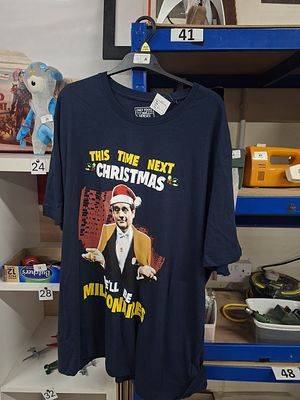 Next Xmas "we'll be millionaires" T-shirt with tags