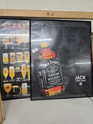 2 alcohol prints - Jack Daniels + larger