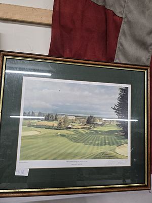 signed print Graham Baytor 'Gleneagles kings golf corse