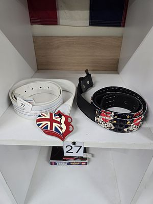 rolling stones belt plus one other