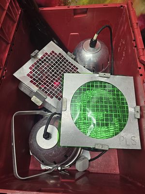 Four PLS Professional Stage Spotlights with Filters