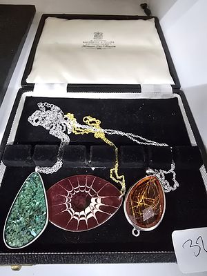 Collectable 1960’s Trio of Pendants. Boxed