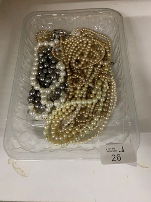 A Collection of Vintage Simulated Pearl Necklaces