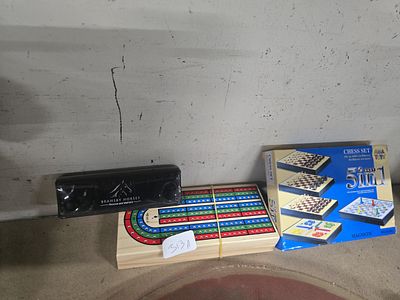 Three Games and Accessories including AMA TOYS 5-in-1 Magnetic Set and a Bransby Horses Branded 