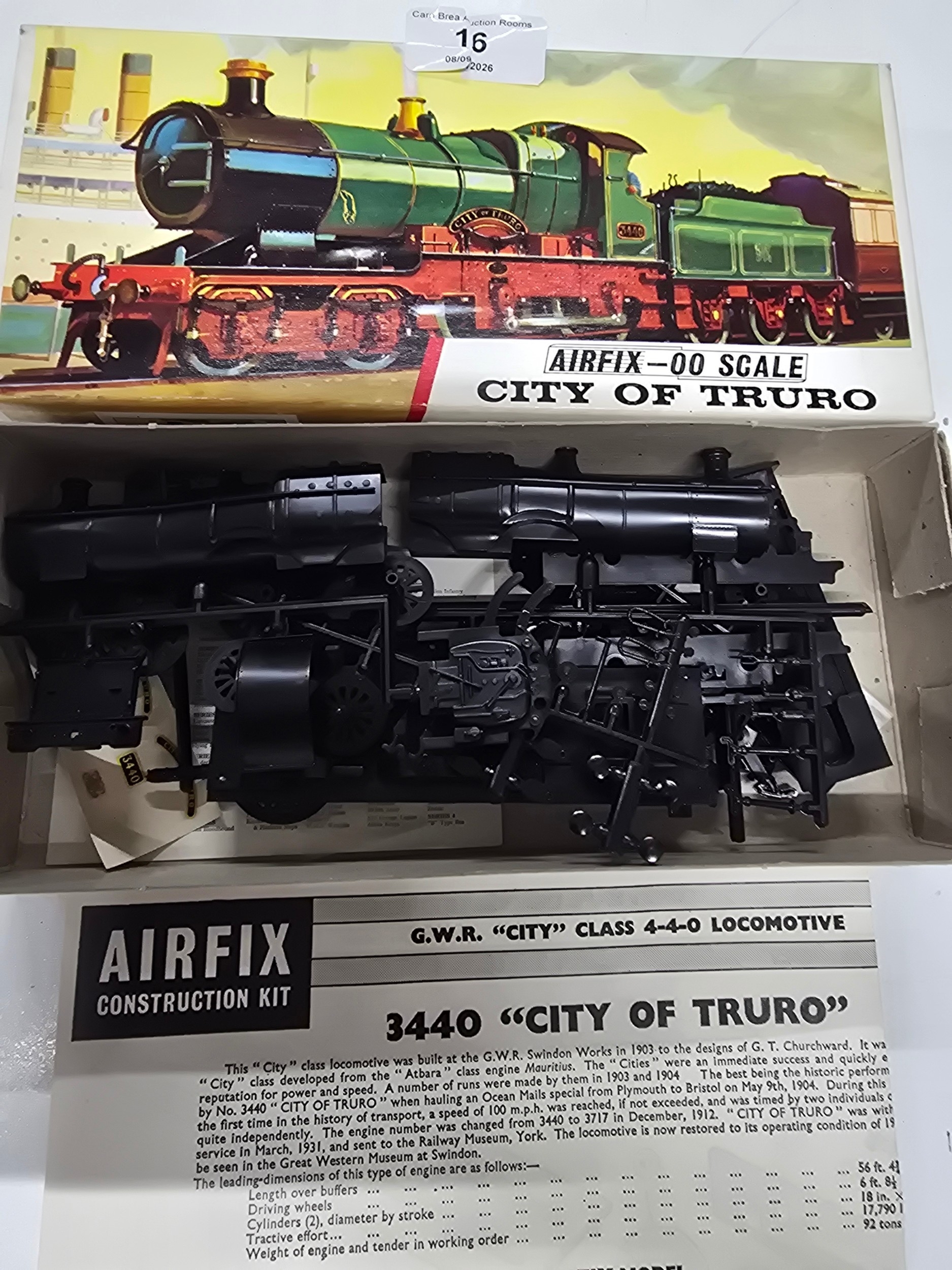 A Vintage OO Scale City of Truro Locomotive Construction Kit, Airfix
