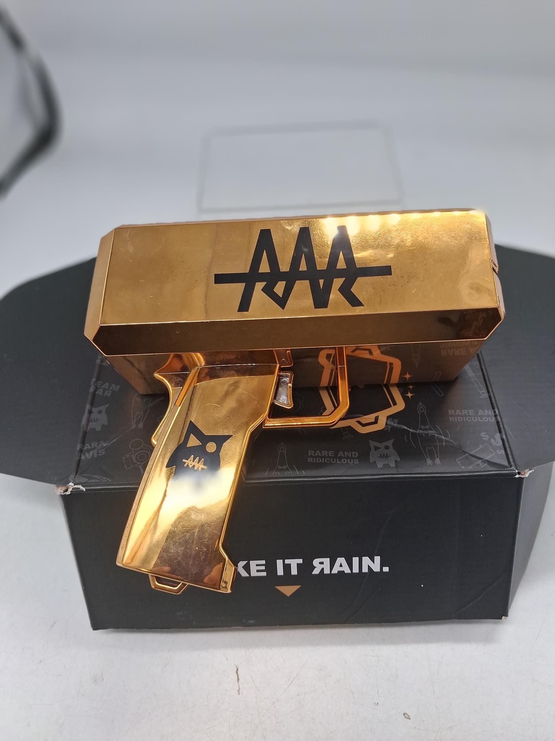 Team RAR Money firing gun, working
