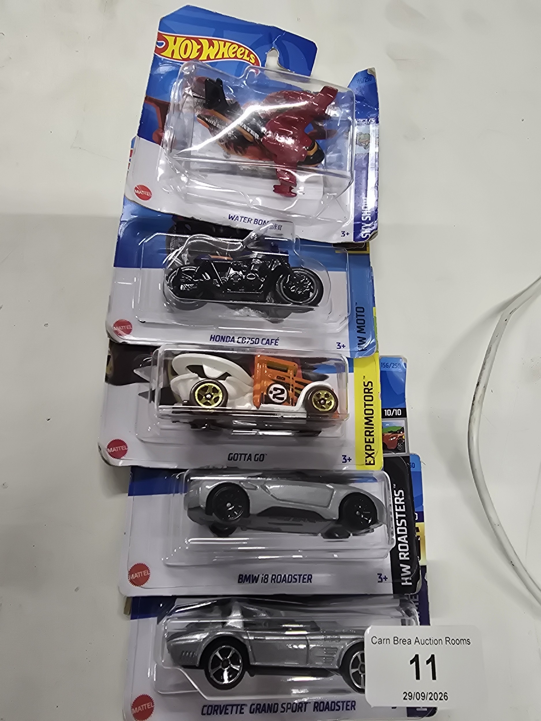 A Collection of Hot Wheels Die-Cast Toy Vehicles, Mattel