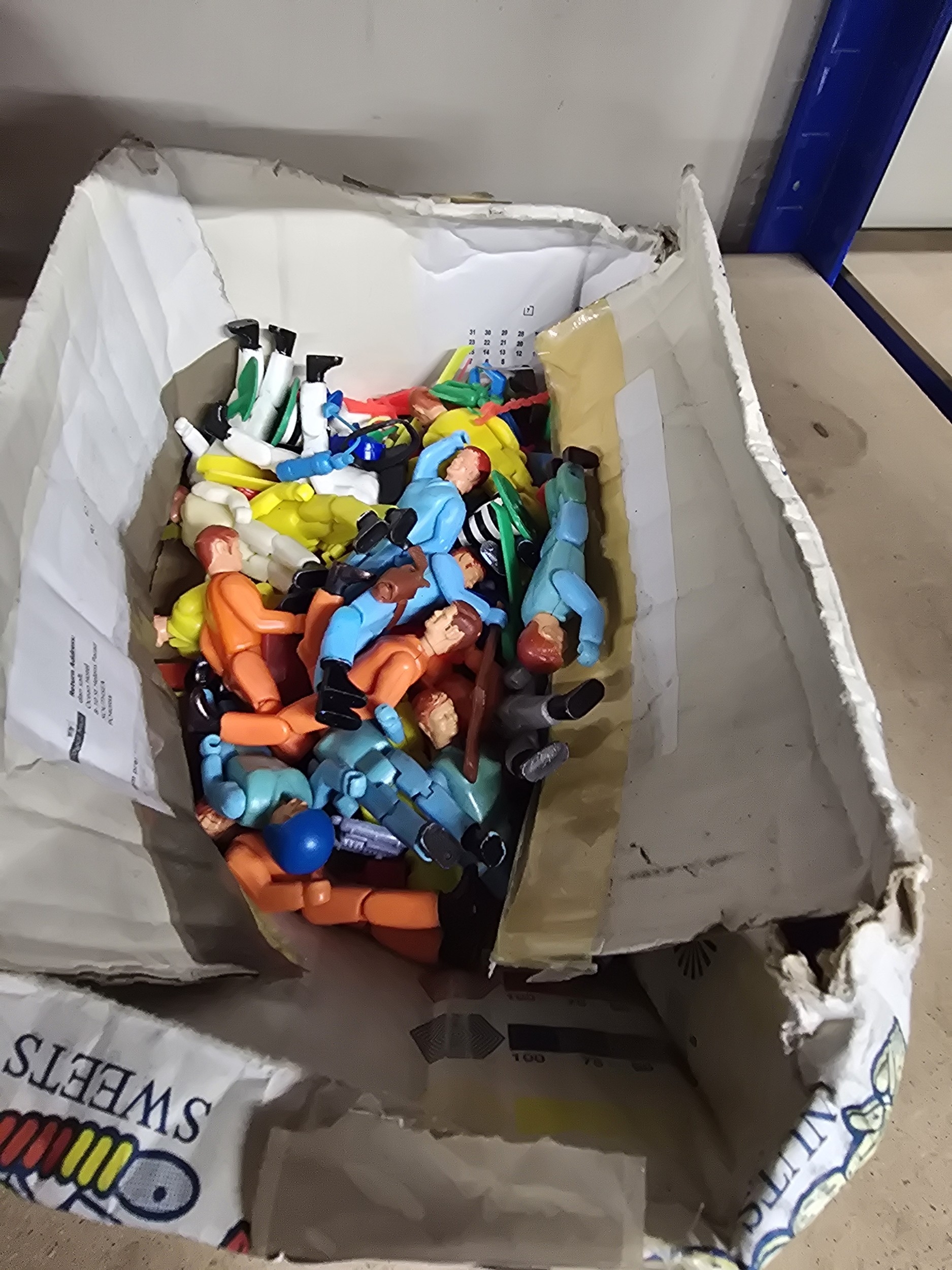 A Collection of Moulded Plastic Adventure People Action Figures