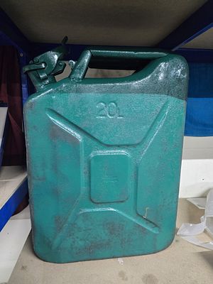 A Vintage 20 Litre Steel Jerry Can