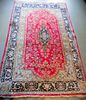 Handmade Persian Carpet Kirman Lawar , 
100% Handmade and wool , each knots tie with hand . Image - 2