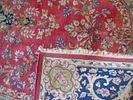 Handmade Persian Carpet Kirman Lawar , 
100% Handmade and wool , each knots tie with hand . Image - 6