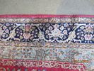 Handmade Persian Carpet Kirman Lawar , 
100% Handmade and wool , each knots tie with hand . Image - 7