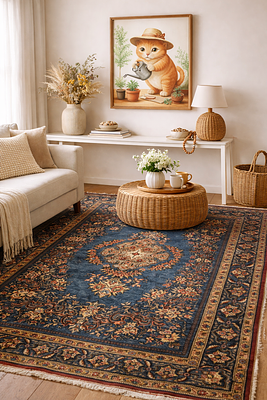 Handwoven Persian Rug from Iran. handmade persian rug ghoum 
A beautiful and very lovely 