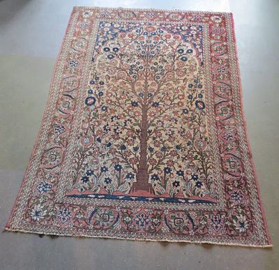 Antique Isfahan Handmade rug +/- 80-90 years old - Antique Handmade rug from Iran Isfahan, the 