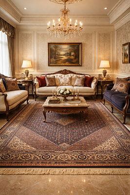 Handmade Persian Rug Ardebil. A beautiful handwoven Ardebil carpet , completely handmade , all 