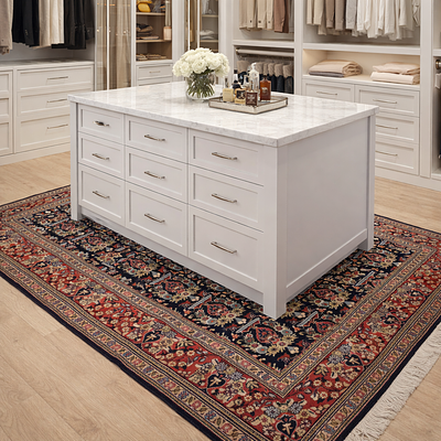 Handmade Persian Rug Ghoum Kork . A beautiful Handmade Persian rug Qom , entirely Handwoveven 