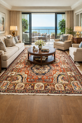 handwoven bachtiyar rug from iran 
pattern ( golfarang ) 
100 % handmade and 