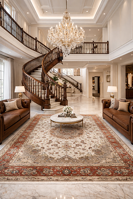 Handmade Persian rug Tabriz 50 Raj. handmade persian rug from Tabriz , pattern beheshti, 50 Raj 