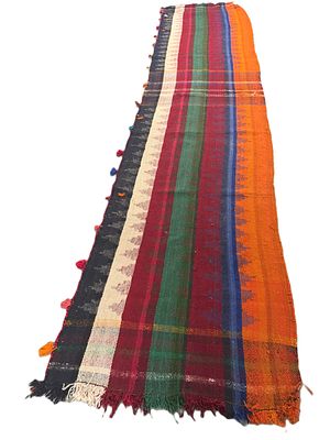 Handmade Ghashghaye Kilim. A handwoven kilim from Kurdestan Iran, this vintage kilim is entirely 