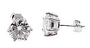 925 Sterling Silver Moissanite Lab Diamond 2.0ct Stud Earrings. 
Discover the Magic of Image - 3