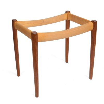 J.L. Moller Danish Bench Frame. Height 18 inches, width 19.5 inches, depth 14.5 inches. Small 
