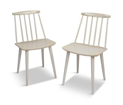 Pair of Folke Palsson Model J77 Dining Chairs. Excellent condition, seat height 17 inches.