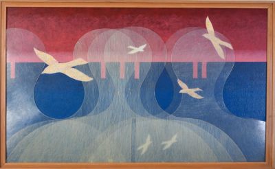Barrie Cameron Mcdowel. Three Views of the Sea. Plexiglass and acrylic on board, 28.5 x 46.5 