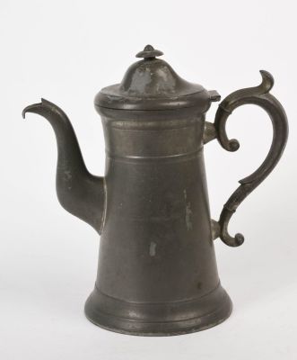 Antique Pewter Lidded Flagon. Height 10.75 inches.