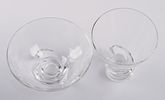 Two Steuben Swirl Design Pieces by Daniel Pollard. Diameter of bowl 7.25 inches, height of vase Image - 2