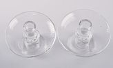 Pair of Steuben Glass Candlesticks. Height 5.5 inches. In excellent condition, with original box.Image - 1
