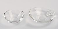 Two Steuben Glass Ash Trays. Diameters 7 and 7.5 inches. Excellent condition, in a Steuben box.Image - 1