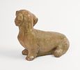 Cast Concrete Daschund Garden Figure. Length 12 inches. Good condition, some surface loss.Image - 1