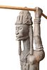 African Dogon Warrior Sculpture. Height 77 inches, length 44.75 inches, width 18 inches. Spear Image - 1