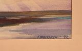 Frederic Whitaker (1891 - 1980). Sunset. Framed watercolor on paper, signed and dated 1942 Image - 1