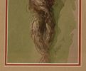 Watercolor Illustration of a Woman. Pencil signed. 9.25 x 4.25 inches, sight. Frame, 15.5 x 10 Image - 1