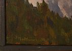 P. Matthews. Cloud Change Over Chase. Oil on canvas, signed and dated 1997 on verso. Stretcher Image - 1