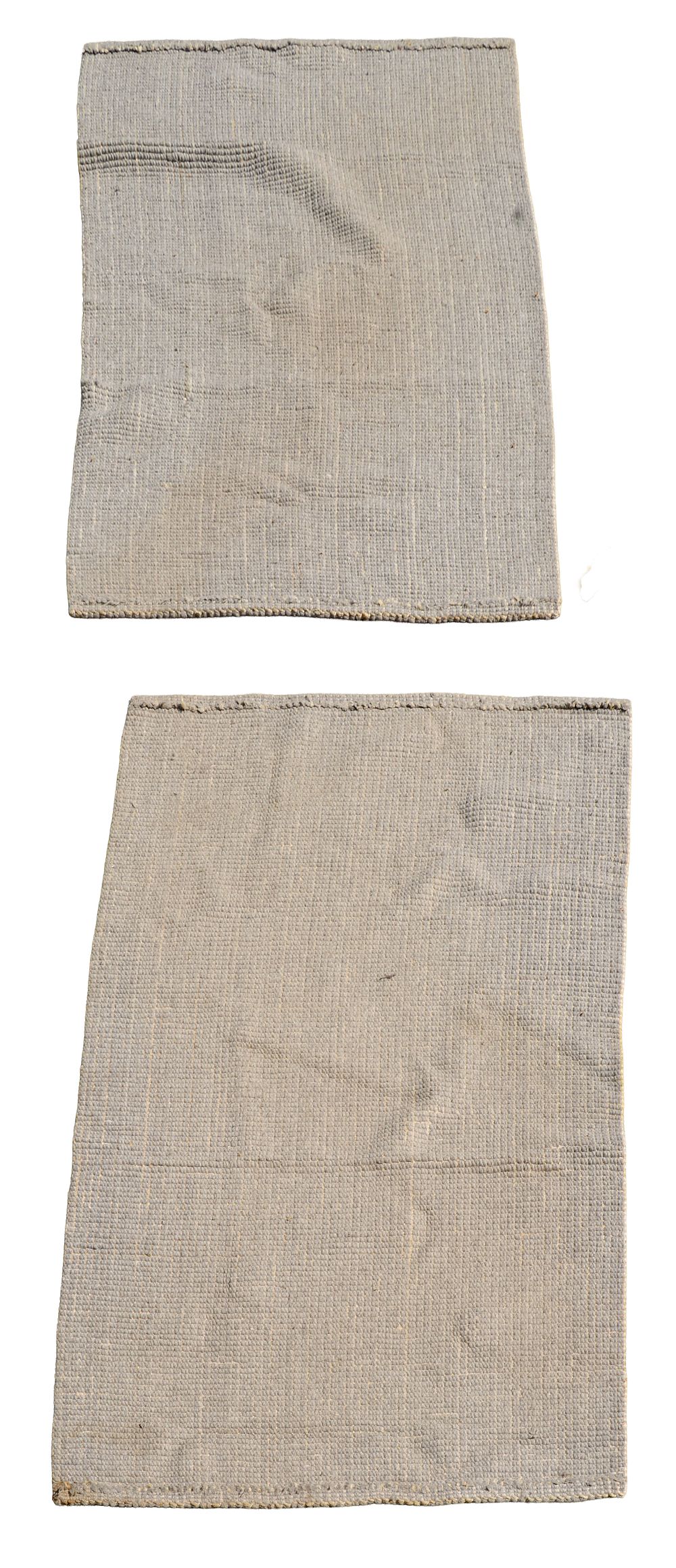 Two Large Woven Carpets. Each 8 feet 2 inches by 5 feet, some minor wear.